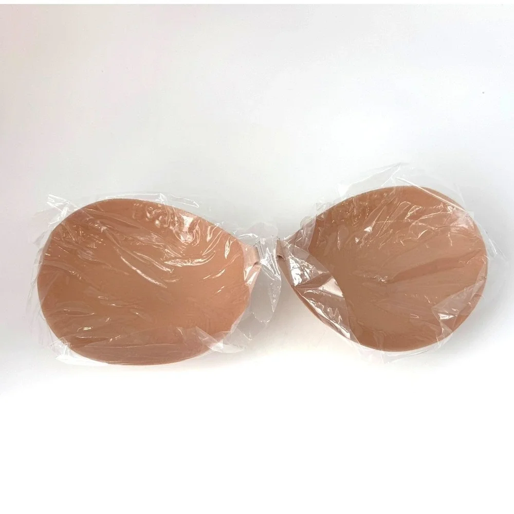 BOOMBA Magic Padded Sticky Bra Beige Size E Adhesive Strapless Backless open box